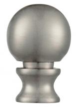 Westinghouse 7000600 - Classic Ball Lamp Finial Brushed Nickel Finish